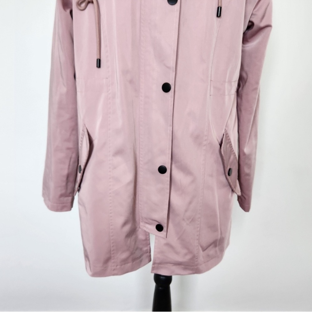 Two rain jackets. Women's Mauve Utility Jacket with Hood. - Picture 14 of 16
